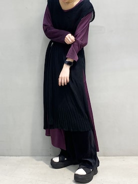 「アイテム（ワンピース/ドレス）」を使った、ハルカさん（レディース・162cm・10代）の夏コーディネート
