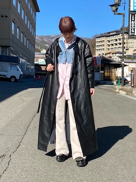 「HELK（ヘルク）のアイテム（ジャケット/アウター）」を使った、ハルカさん（レディース・162cm）の冬コーディネート