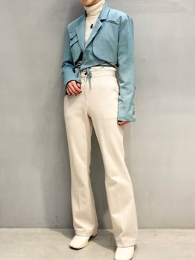 「OpenCLOSE（オープンクローズ）のアイテム（パンツ）」を使った、ハルカさん（レディース・162cm）の冬コーディネート