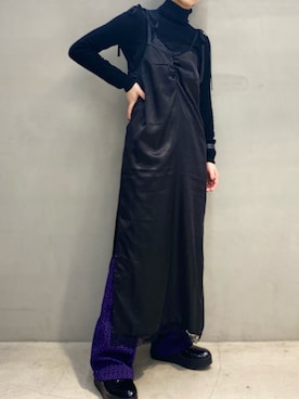 「WC（ダブル シー）のアイテム（ワンピース/ドレス）」を使った、ハルカさん（レディース・162cm）の冬コーディネート