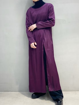 「PUBLUX（パブリュクス）のアイテム（スラックス）」を使った、ハルカさん（レディース・162cm）の春コーディネート