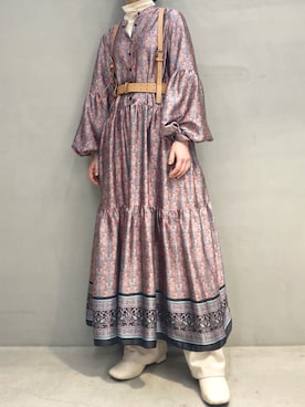 「OpenCLOSE（オープンクローズ）のアイテム（パンツ）」を使った、ハルカさん（レディース・162cm）の春コーディネート