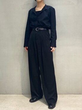 「PUBLUX（パブリュクス）のアイテム（スラックス）」を使った、ハルカさん（レディース・162cm）の春コーディネート