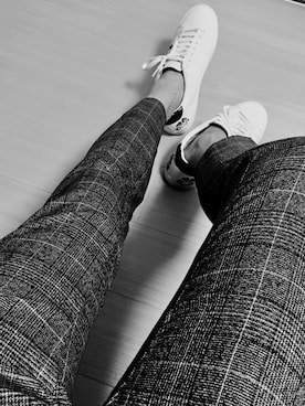 「SEVENDAYS=SUNDAY（セブンデイズサンデイ）のアイテム（スラックス）」を使った、いずさん（メンズ・180cm）の秋コーディネート