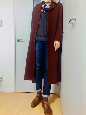 いずさん（メンズ・180cm）の冬コーディネート