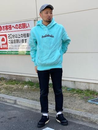 ballaholicパーカー ballaholic ダークネイビー フルジップパーカー上下