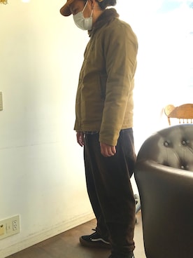 「アイテム（ミリタリージャケット）」を使った、Mikottyさん（メンズ・170cm）の冬コーディネート