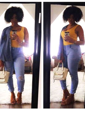 「ALDO（アルド）のアイテム（バッグ）」を使った、Kimberly Rodriguezさん（レディース・160cm）の春コーディネート