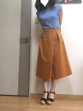 「ILIMA（イリマ）のアイテム（サンダル）」を使った、ソラさん（レディース・150cm）の夏コーディネート