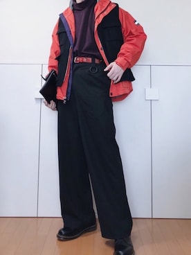 「STUDIOUS BLUE（ストゥディオスブルー）のアイテム」を使った、れいさん（メンズ・186cm）の秋コーディネート