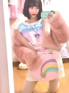 「ファンシー」｜「アイテム（ジャケット/アウター）」を使った、めr8さん（レディース・151cm）の春コーディネート