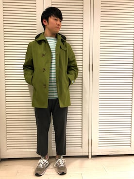 「orcival」｜「アイテム（スラックス）」を使った、shibaguchiさん（メンズ・160cm）の冬コーディネート
