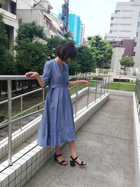 「TITE IN THE STORE（ティテ　インザ　ストア）のアイテム」を使った、あめみやさん（レディース・170cm）の夏コーディネート