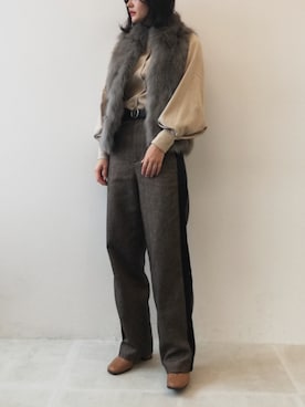 「TITE IN THE STORE（ティテ　インザ　ストア）のアイテム」を使った、あめみやさん（レディース・170cm）の秋コーディネート