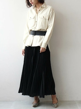 「TITE IN THE STORE（ティテ　インザ　ストア）のアイテム」を使った、あめみやさん（レディース・170cm）の春コーディネート