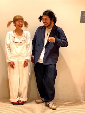 「BEAMS BOY（ビームスボーイ）のアイテム（スリッポン）」を使った、aさん（レディース・148cm）の春コーディネート