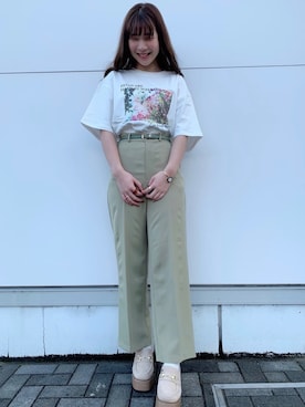 ˙˚ʚErikaɞ˚˙さん（レディース・157cm）の春コーディネート