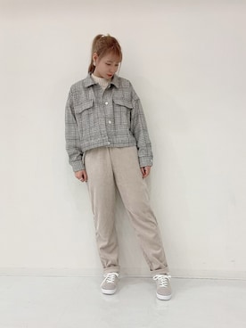 「WEGO（ウィゴー）のアイテム（ブルゾン）」を使った、˙˚ʚErikaɞ˚˙さん（レディース・157cm）の冬コーディネート