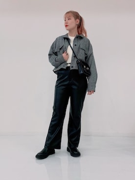 「WEGO（ウィゴー）のアイテム（ブルゾン）」を使った、˙˚ʚErikaɞ˚˙さん（レディース・157cm）の冬コーディネート