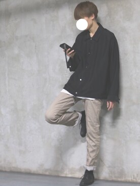 「Lui's（ルイス）のアイテム（MA-1）」を使った、Uさん（メンズ・170cm）の春コーディネート