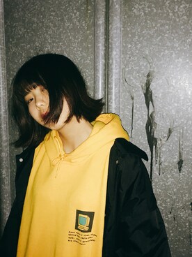 「RIPNDIP（リップンディップ）のアイテム（ジャケット/アウター）」を使った、ANDERTOU さん（レディース・158cm）の秋コーディネート