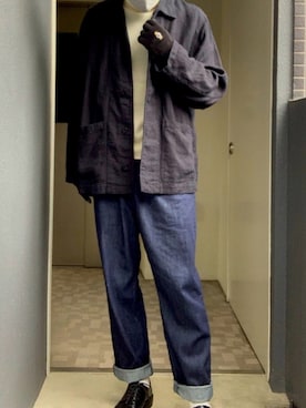 「アイテム（手袋）」を使った、RANさん（メンズ・179cm）の冬コーディネート