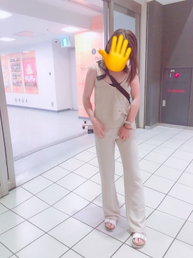 「ニコアンド」｜「アイテム（その他トップス）」を使った、さやりぬさん（レディース・155cm）の秋コーディネート