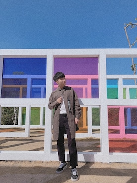 「Step Korea（Step Korea）のアイテム」を使った、LKCさん（メンズ・172cm）の秋コーディネート