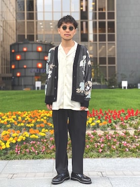 「WACKO MARIA（ワコマリア）のアイテム」を使った、suwacoleさん（メンズ・170cm）の春コーディネート