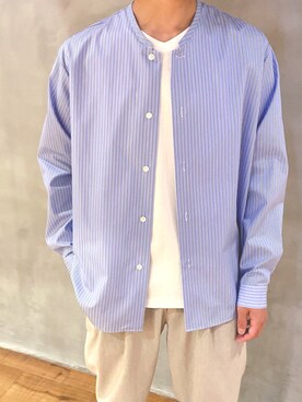 「UNITED TOKYO（ユナイテッドトウキョウ）のアイテム（スラックス）」を使った、suwacoleさん（メンズ・170cm）の春コーディネート