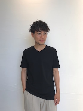 「UNITED TOKYO（ユナイテッドトウキョウ）のアイテム（Tシャツ/カットソー）」を使った、suwacoleさん（メンズ・170cm）の春コーディネート