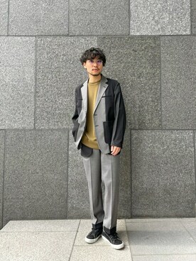 「＃テーラードジャケット」｜suwacoleさん（メンズ・170cm）の冬コーディネート