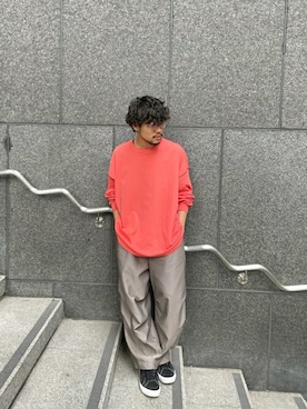 「UNITED TOKYO（ユナイテッドトウキョウ）のアイテム（Tシャツ/カットソー）」を使った、suwacoleさん（メンズ・170cm）の春コーディネート