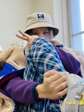 「LABRAT（ラブラット）のアイテム（帽子）」を使った、〒4k1さん（メンズ・178cm）の春コーディネート