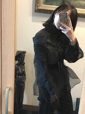 「CRY.（クライ）のアイテム（トップス）」を使った、Rina Takahashiさん（レディース・165cm）の冬コーディネート