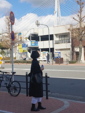 川崎夏さん(レディース・173cm)の冬コーディネート