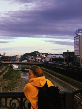 「WEGO（ウィゴー）のアイテム（Shoulderbag、ブラック系）」を使った、OLUBOBOさん（レディース・154cm）の秋コーディネート