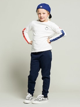 「FUN Fred Segal（ファンフレッドシーガル）のアイテム」を使った、FUN Fred Segalさん（キッズ・130cm）の秋コーディネート