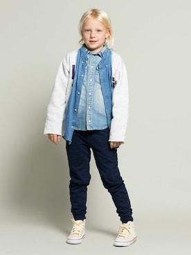 「FUN Fred Segal（ファンフレッドシーガル）のアイテム」を使った、FUN Fred Segalさん（キッズ・130cm）の秋コーディネート