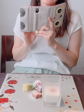 「UNiCASE（ユニケース）のアイテム（PC・スマホグッズ/家電）」を使った、EMI_apricotさん（レディース・163cm）の夏コーディネート