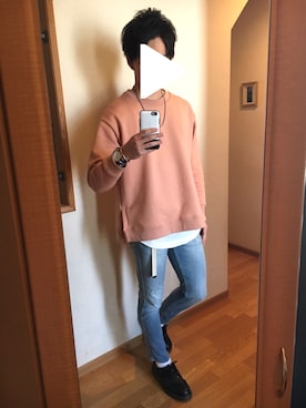 「アイテム（バングル/リストバンド）」を使った、ふくちゃんさん（メンズ・175cm・20代）の春コーディネート