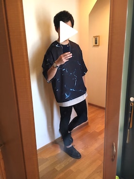 「UNIQLO（ユニクロ）のWOMEN ウルトラストレッチジーンズ（デニムパンツ）」を使った、ふくちゃんさん（メンズ・175cm）の夏コーディネート