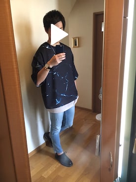 「アイテム（バングル/リストバンド）」を使った、ふくちゃんさん（メンズ・175cm・20代）の夏コーディネート