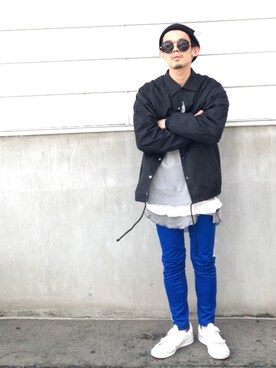 「服バカ」｜「アイテム（ブルゾン）」を使った、TogAさん（メンズ・165cm）の冬コーディネート