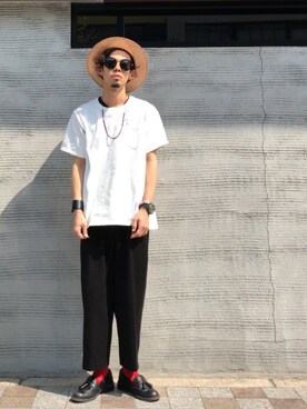 「THEFT（セフト）のアイテム」を使った、TogAさん（メンズ・165cm）の春コーディネート