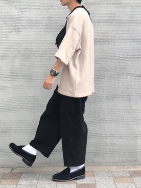 「417 EDIFICE（フォーワンセブンエディフィス）のアイテム（シューズ）」を使った、TogAさん（メンズ・165cm）の秋コーディネート