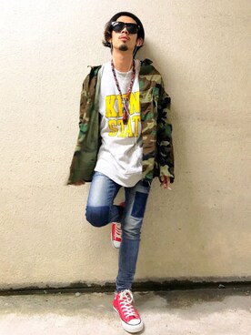 「OLD PARK（オールドパーク）のアイテム」を使った、TogAさん（メンズ・165cm）の秋コーディネート