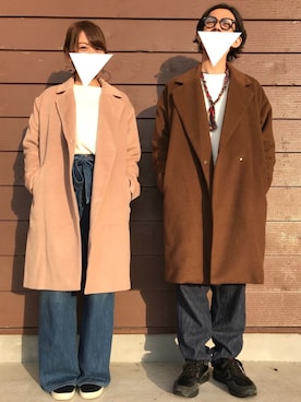 「417 EDIFICE（フォーワンセブンエディフィス）のアイテム（トップス）」を使った、TogAさん（メンズ・165cm）の冬コーディネート