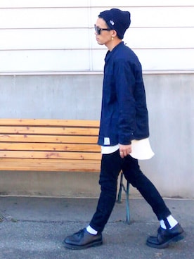「rag & bone（ラグアンドボーン）のアイテム（パンツ）」を使った、TogAさん（メンズ・165cm）の春コーディネート