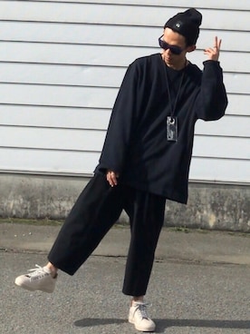 「MM6 Maison Margiela（ｴﾑｴﾑｼｯｸｽ ﾒｿﾞﾝ ﾏﾙｼﾞｪﾗ）のアイテム（アクセサリー）」を使った、TogAさん（メンズ・165cm）の秋コーディネート